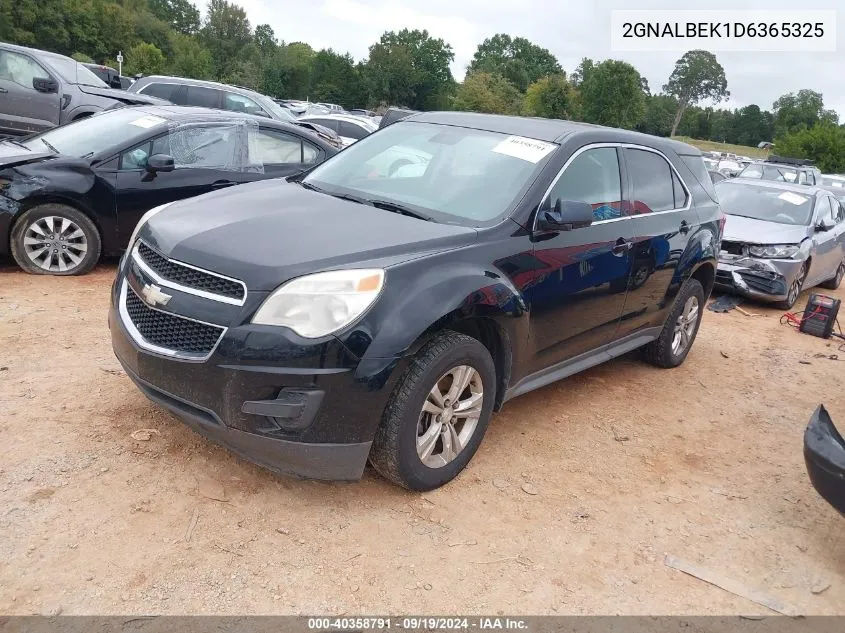 2013 Chevrolet Equinox Ls VIN: 2GNALBEK1D6365325 Lot: 40358791