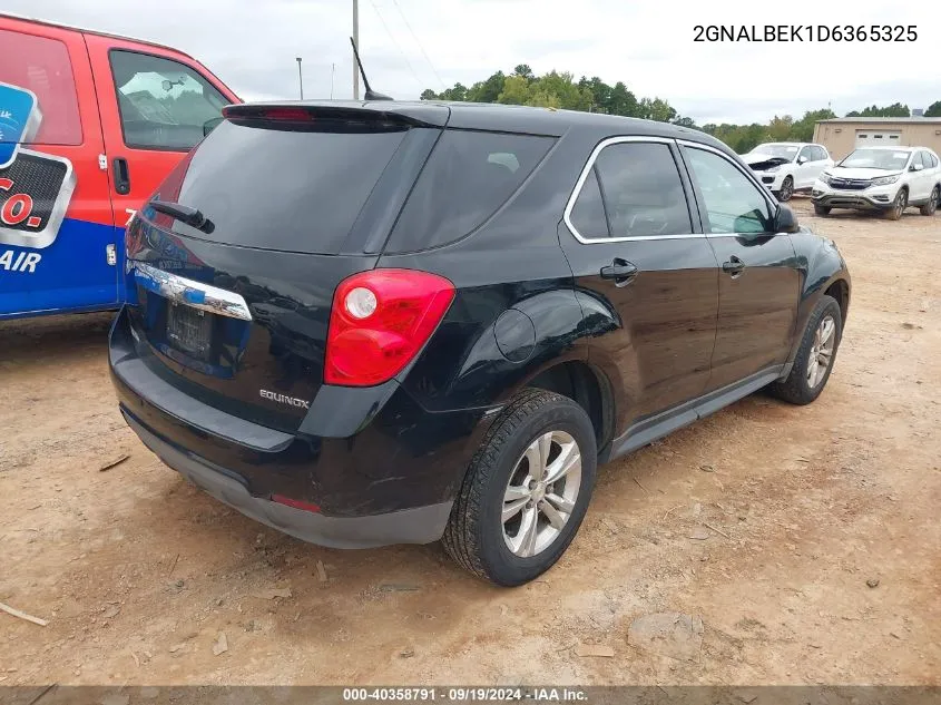 2013 Chevrolet Equinox Ls VIN: 2GNALBEK1D6365325 Lot: 40358791