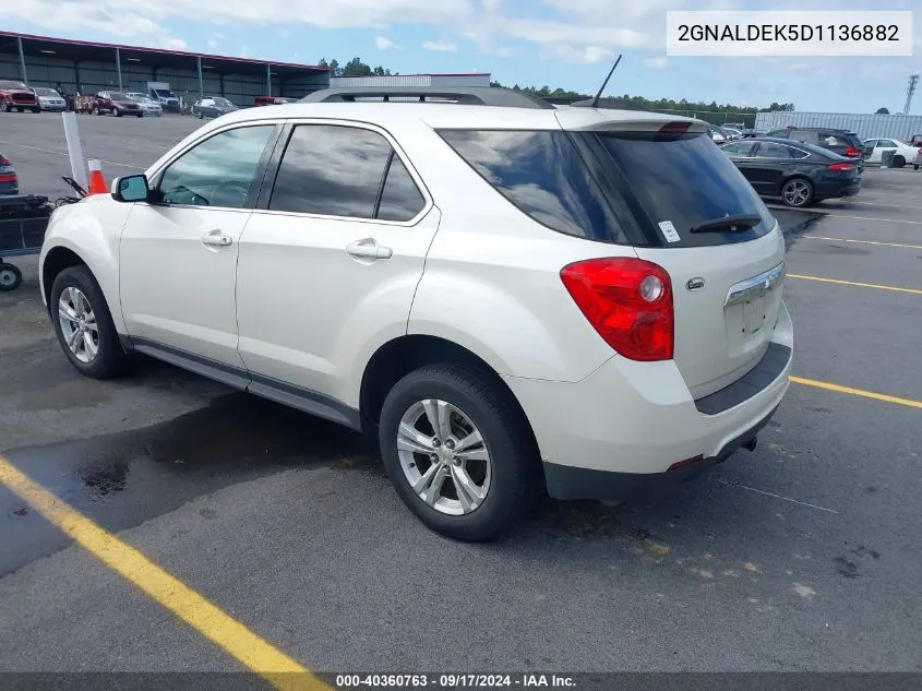 2013 Chevrolet Equinox 1Lt VIN: 2GNALDEK5D1136882 Lot: 40360763