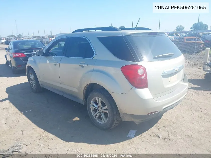 2013 Chevrolet Equinox 2Lt VIN: 2GNALPEK5D6251065 Lot: 40365998