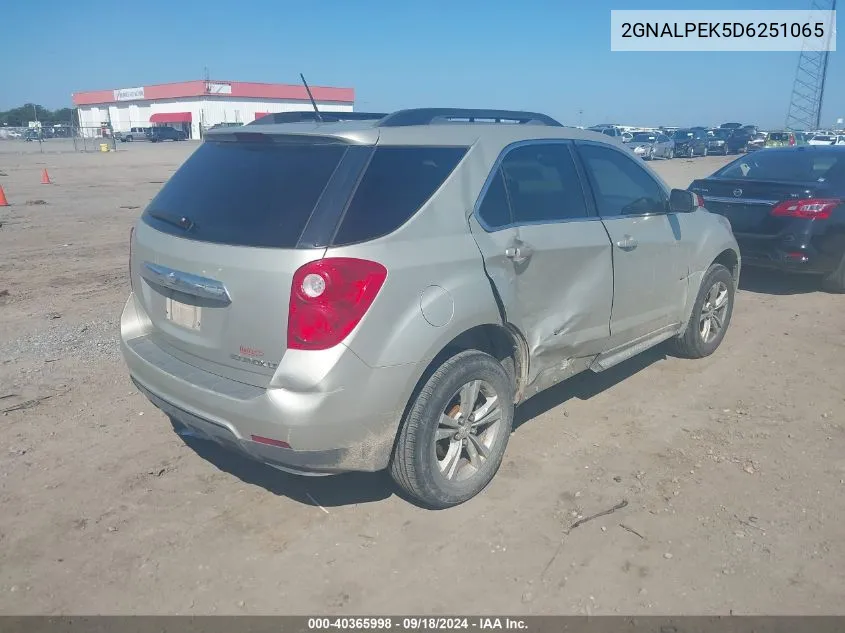 2013 Chevrolet Equinox 2Lt VIN: 2GNALPEK5D6251065 Lot: 40365998