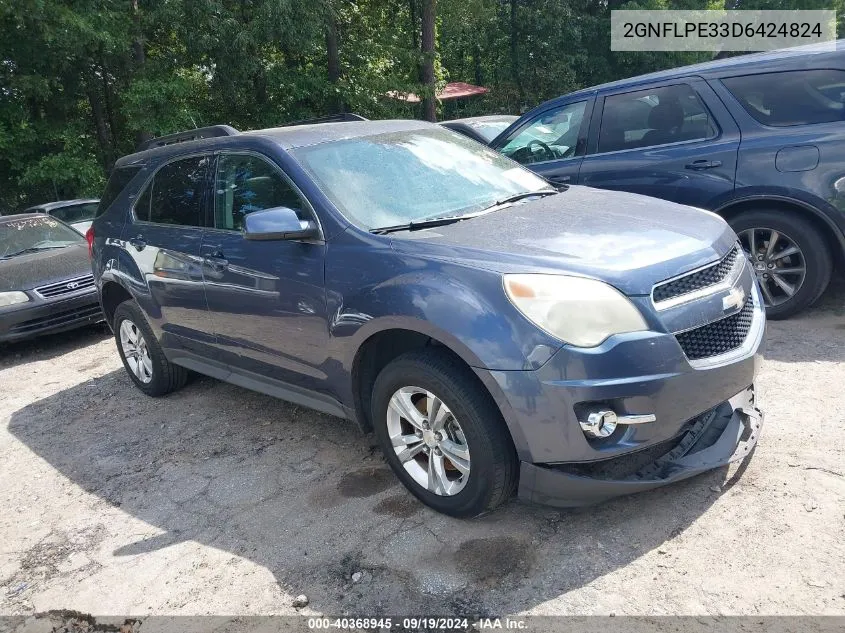 2013 Chevrolet Equinox 2Lt VIN: 2GNFLPE33D6424824 Lot: 40368945