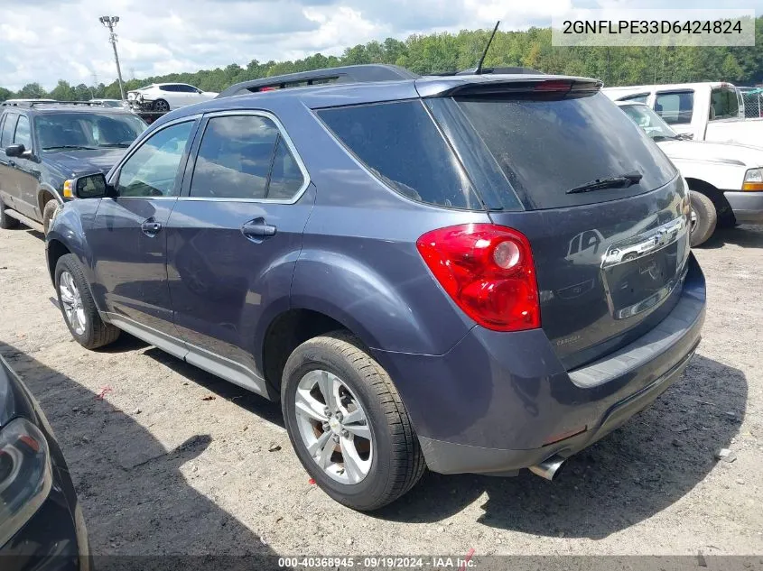 2013 Chevrolet Equinox 2Lt VIN: 2GNFLPE33D6424824 Lot: 40368945