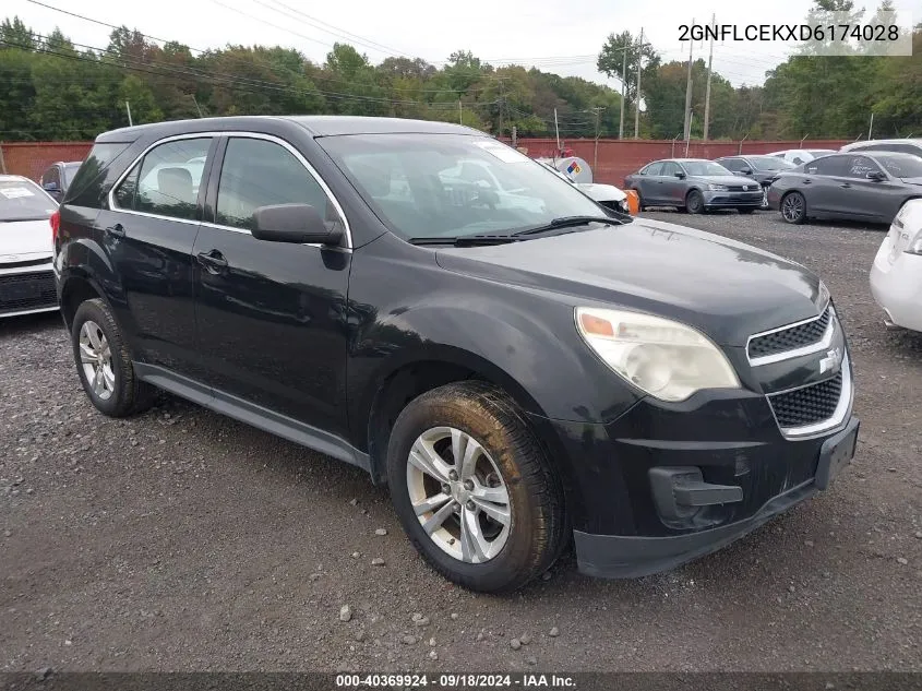 2013 Chevrolet Equinox Ls VIN: 2GNFLCEKXD6174028 Lot: 40369924