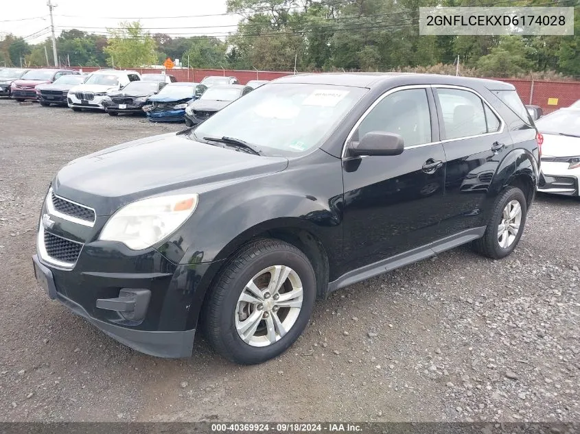 2013 Chevrolet Equinox Ls VIN: 2GNFLCEKXD6174028 Lot: 40369924