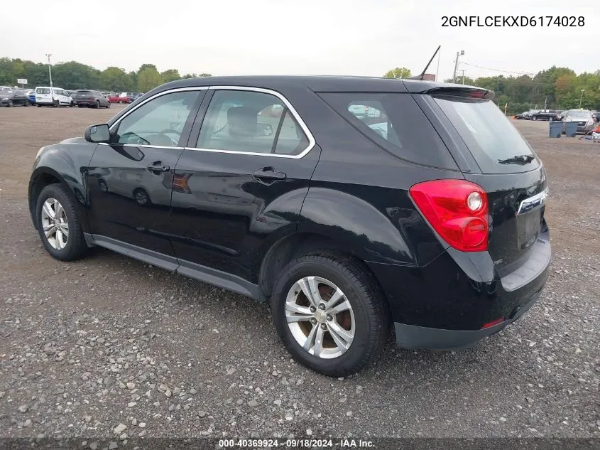 2013 Chevrolet Equinox Ls VIN: 2GNFLCEKXD6174028 Lot: 40369924