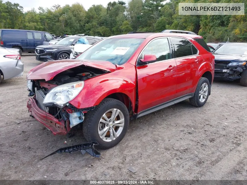 2013 Chevrolet Equinox 2Lt VIN: 1GNALPEK6DZ121493 Lot: 40375025