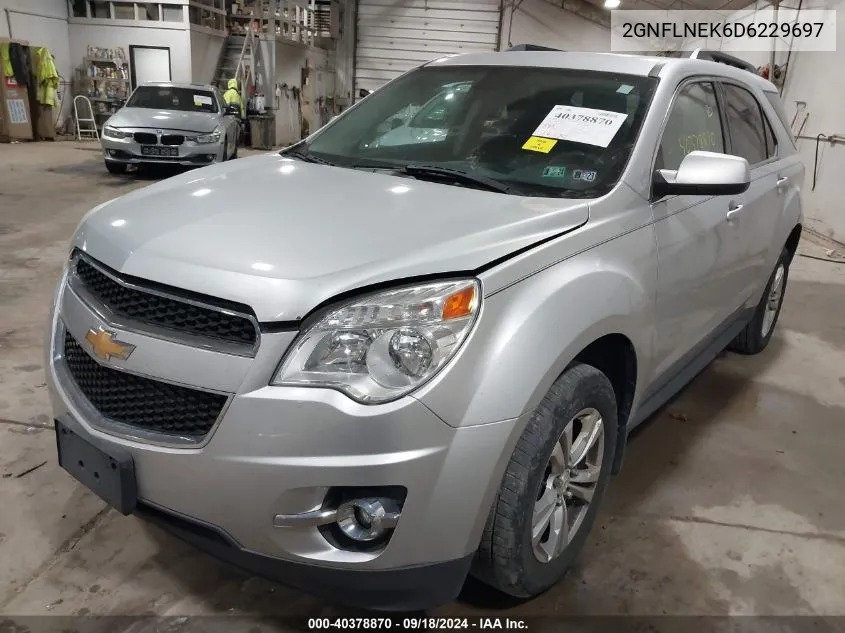 2013 Chevrolet Equinox 2Lt VIN: 2GNFLNEK6D6229697 Lot: 40378870