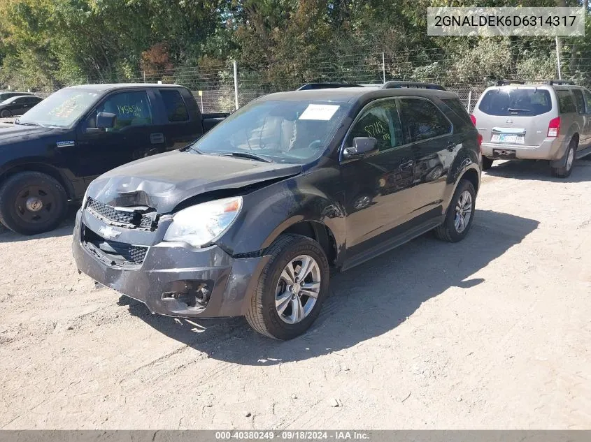 2GNALDEK6D6314317 2013 Chevrolet Equinox 1Lt