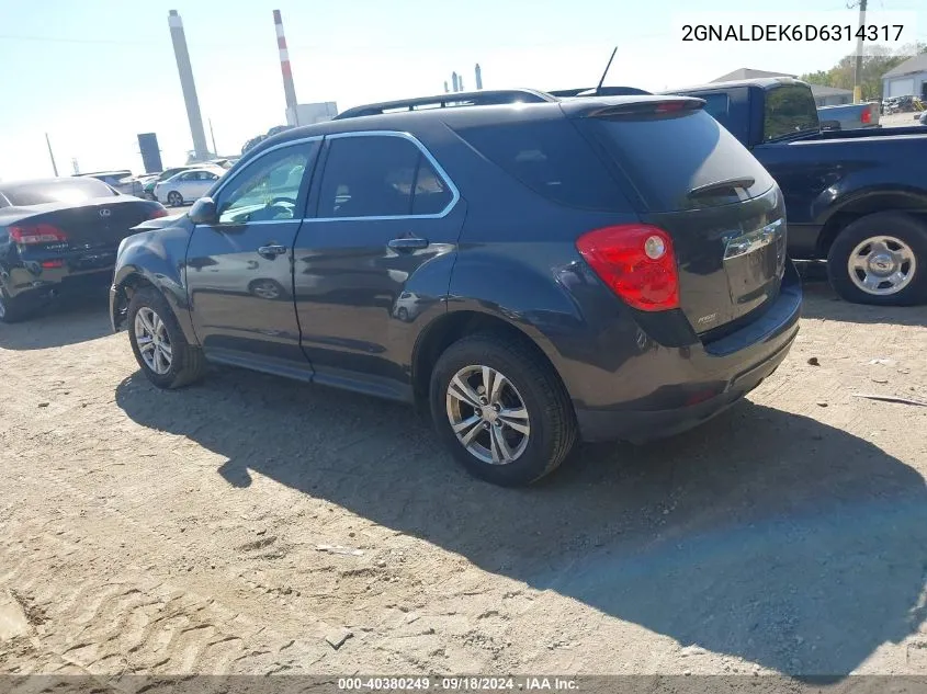 2GNALDEK6D6314317 2013 Chevrolet Equinox 1Lt