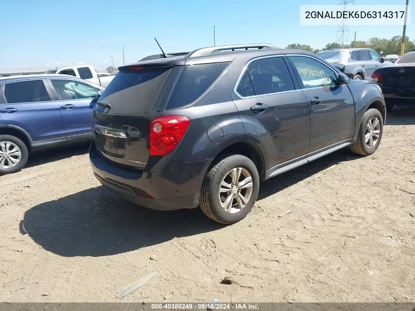 2GNALDEK6D6314317 2013 Chevrolet Equinox 1Lt