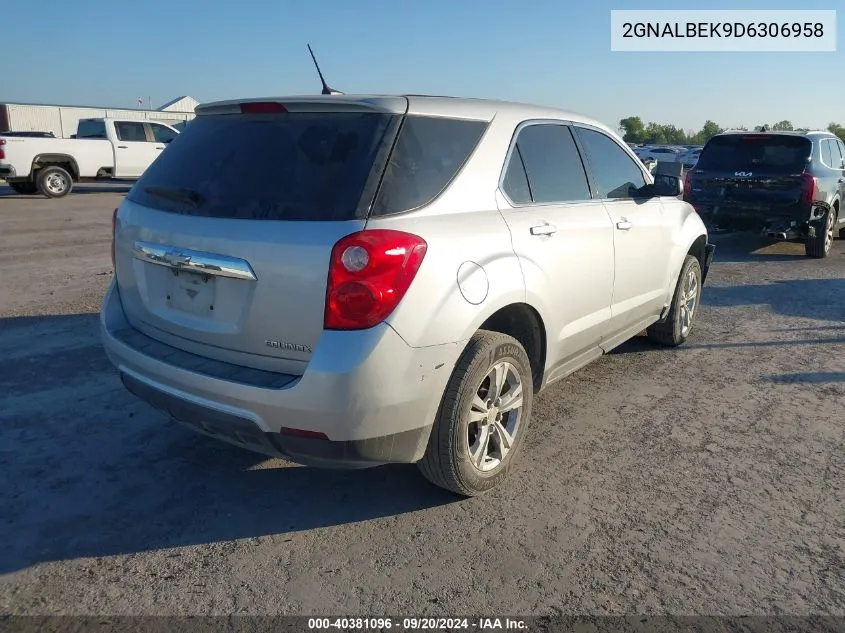 2GNALBEK9D6306958 2013 Chevrolet Equinox Ls