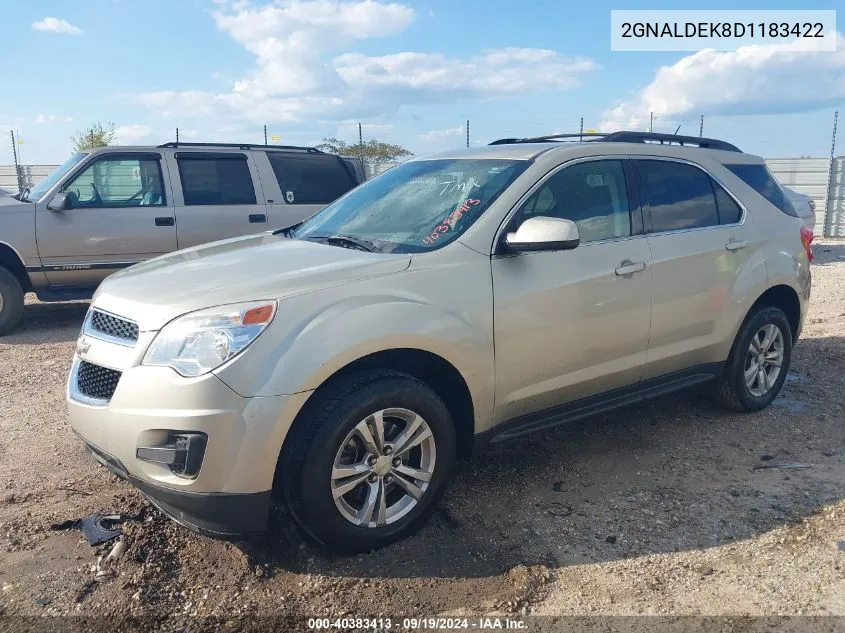 2013 Chevrolet Equinox 1Lt VIN: 2GNALDEK8D1183422 Lot: 40383413