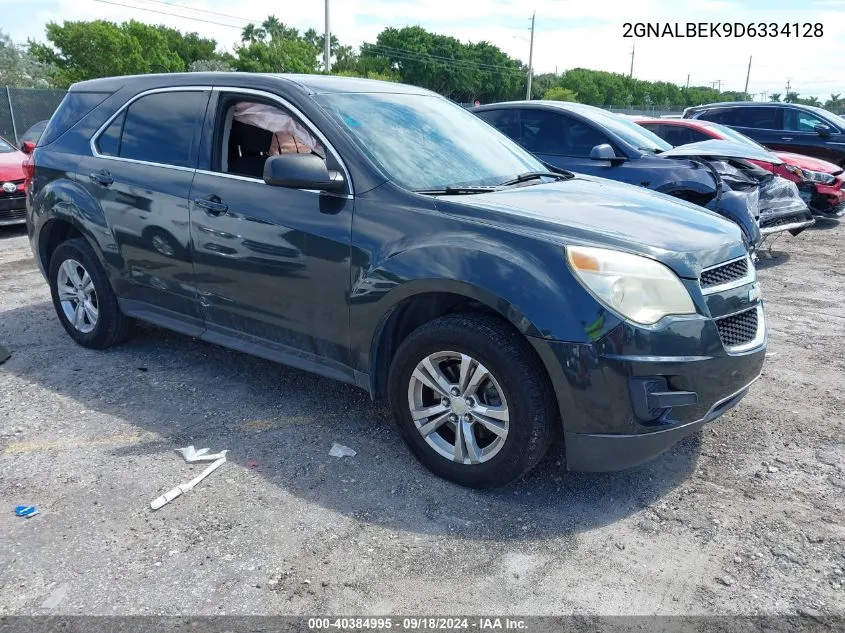 2013 Chevrolet Equinox Ls VIN: 2GNALBEK9D6334128 Lot: 40384995