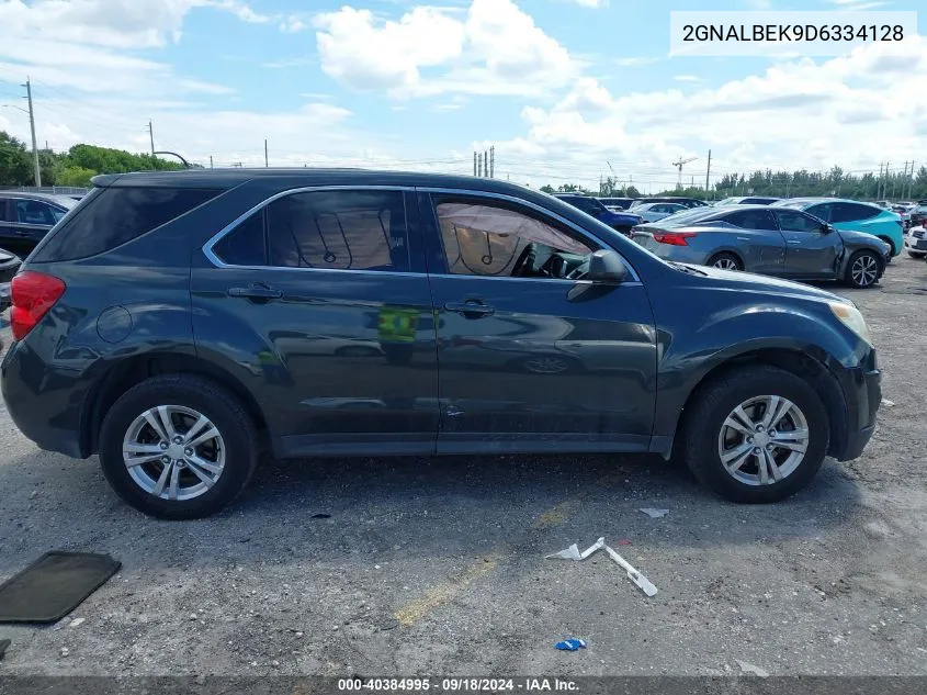 2013 Chevrolet Equinox Ls VIN: 2GNALBEK9D6334128 Lot: 40384995