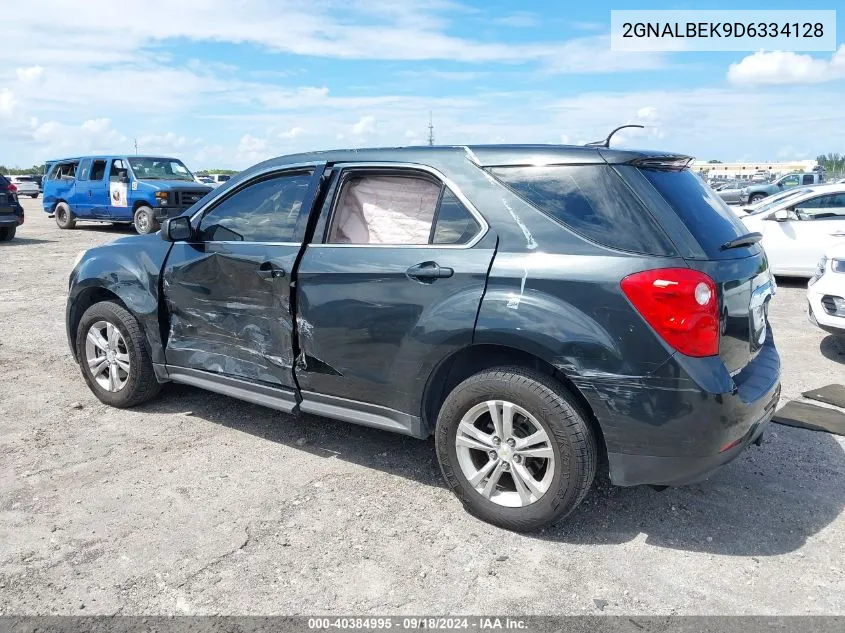 2013 Chevrolet Equinox Ls VIN: 2GNALBEK9D6334128 Lot: 40384995