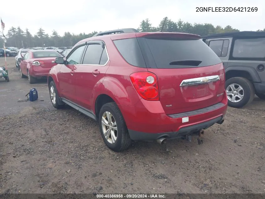 2013 Chevrolet Equinox 1Lt VIN: 2GNFLEE32D6421269 Lot: 40386958