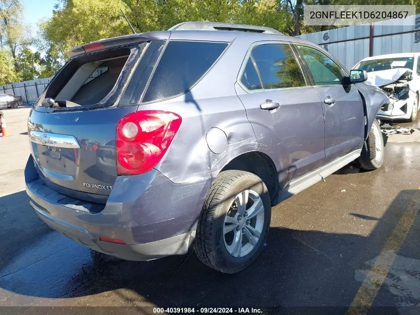 2013 Chevrolet Equinox Lt VIN: 2GNFLEEK1D6204867 Lot: 40391984