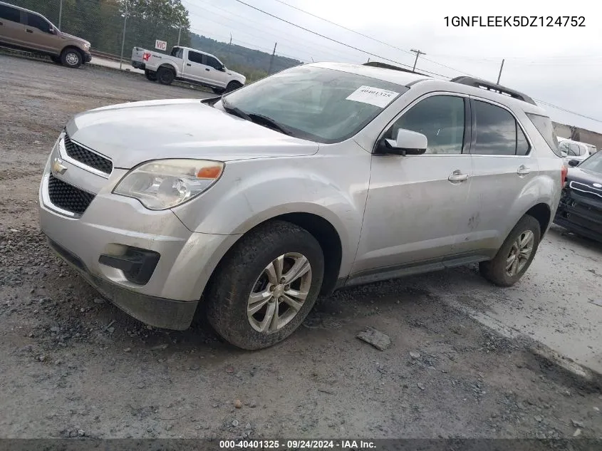 2013 Chevrolet Equinox 1Lt VIN: 1GNFLEEK5DZ124752 Lot: 40401325