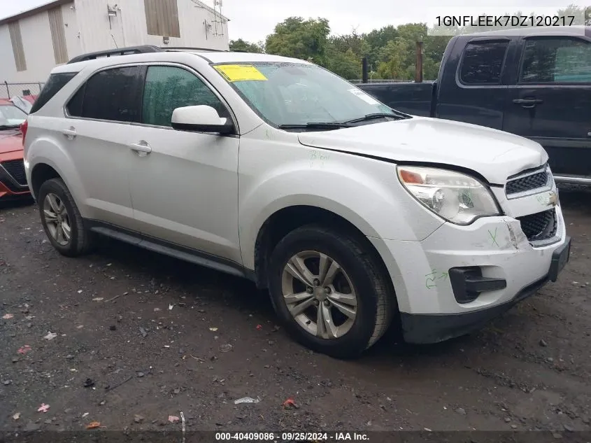 2013 Chevrolet Equinox 1Lt VIN: 1GNFLEEK7DZ120217 Lot: 40409086