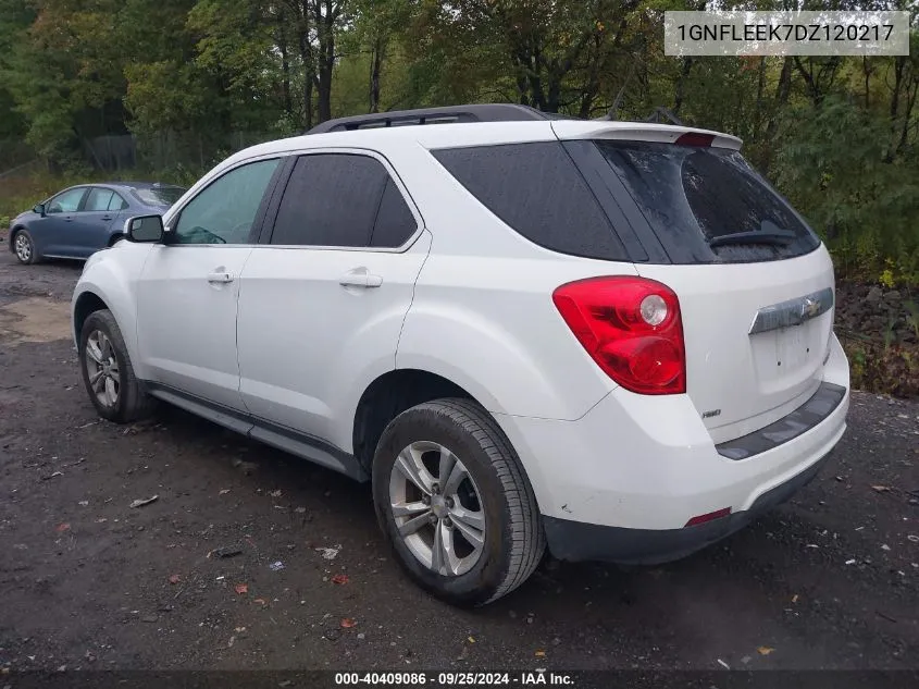 2013 Chevrolet Equinox 1Lt VIN: 1GNFLEEK7DZ120217 Lot: 40409086