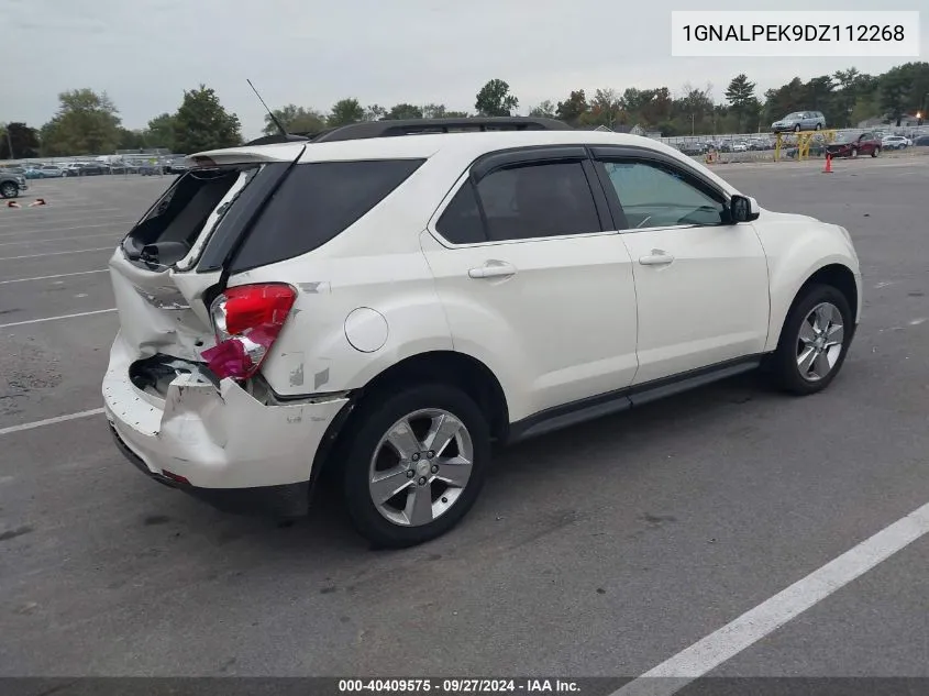 2013 Chevrolet Equinox 2Lt VIN: 1GNALPEK9DZ112268 Lot: 40409575