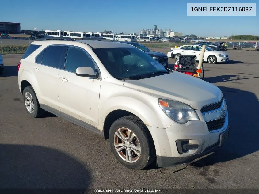 2013 Chevrolet Equinox 1Lt VIN: 1GNFLEEK0DZ116087 Lot: 40412359