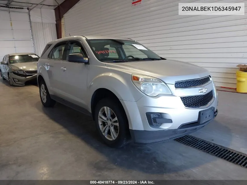 2013 Chevrolet Equinox Ls VIN: 2GNALBEK1D6345947 Lot: 40418774