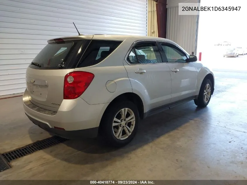 2GNALBEK1D6345947 2013 Chevrolet Equinox Ls