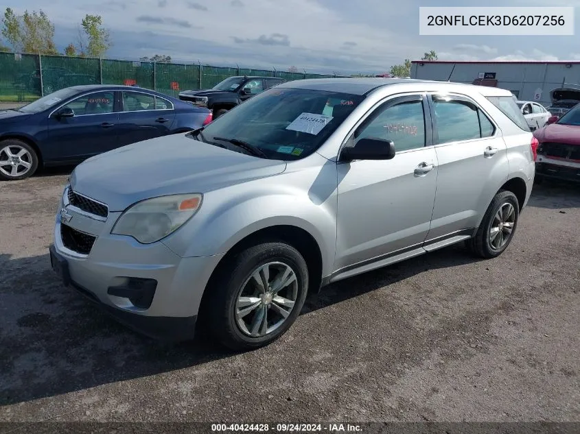 2013 Chevrolet Equinox Ls VIN: 2GNFLCEK3D6207256 Lot: 40424428