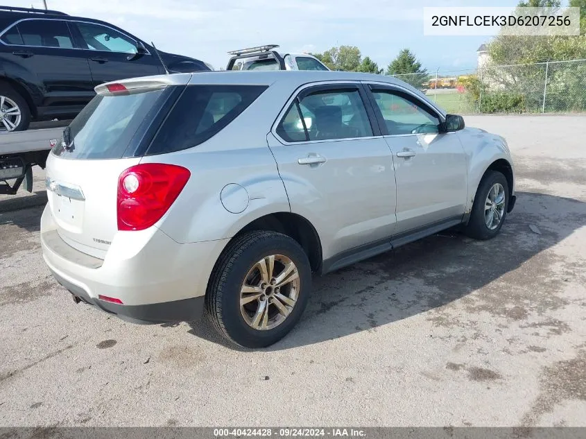 2013 Chevrolet Equinox Ls VIN: 2GNFLCEK3D6207256 Lot: 40424428