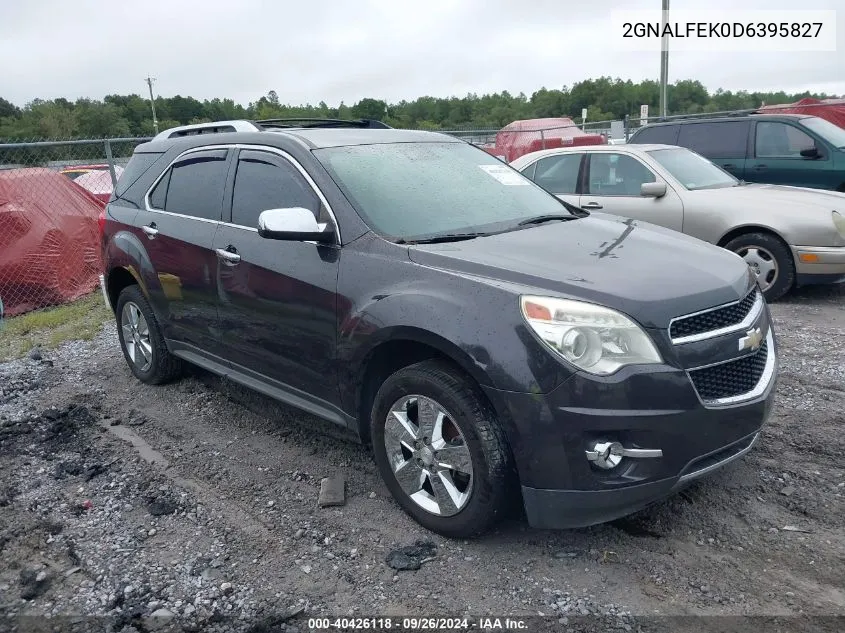 2013 Chevrolet Equinox Ltz VIN: 2GNALFEK0D6395827 Lot: 40426118