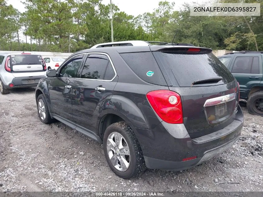 2013 Chevrolet Equinox Ltz VIN: 2GNALFEK0D6395827 Lot: 40426118