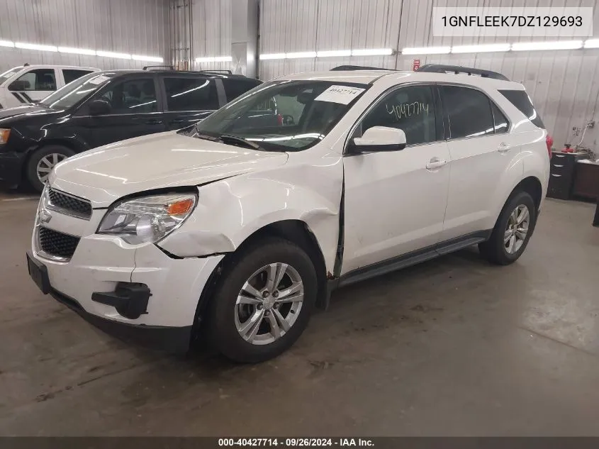 2013 Chevrolet Equinox Lt VIN: 1GNFLEEK7DZ129693 Lot: 40427714