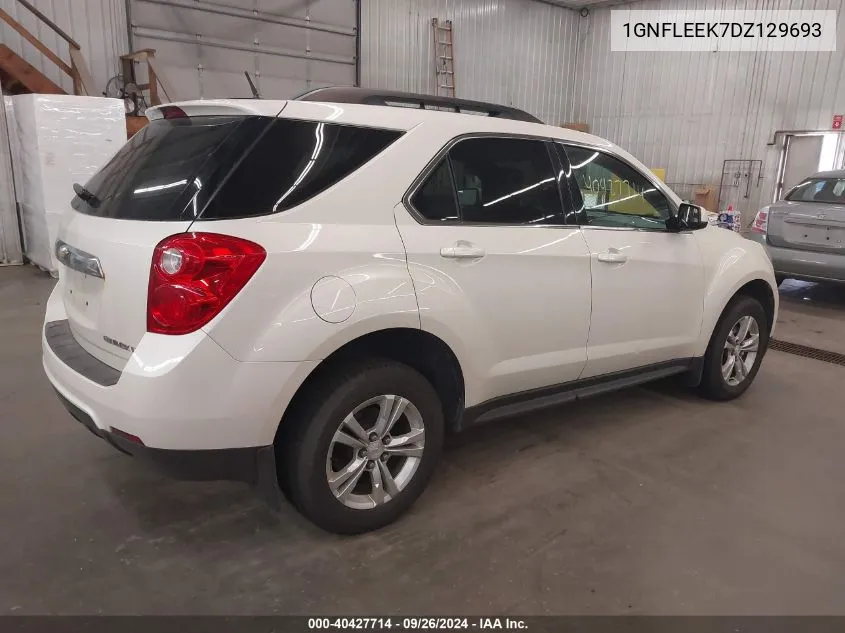 2013 Chevrolet Equinox Lt VIN: 1GNFLEEK7DZ129693 Lot: 40427714