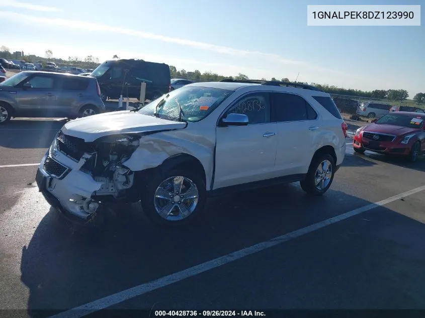 1GNALPEK8DZ123990 2013 Chevrolet Equinox 2Lt