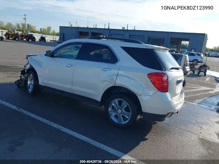 1GNALPEK8DZ123990 2013 Chevrolet Equinox 2Lt