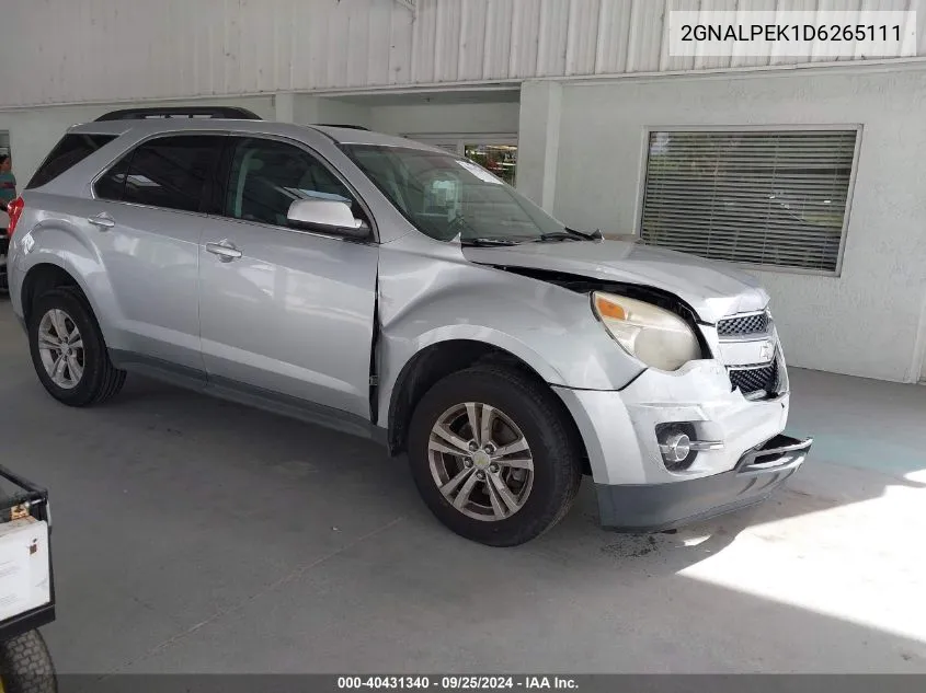 2GNALPEK1D6265111 2013 Chevrolet Equinox 2Lt