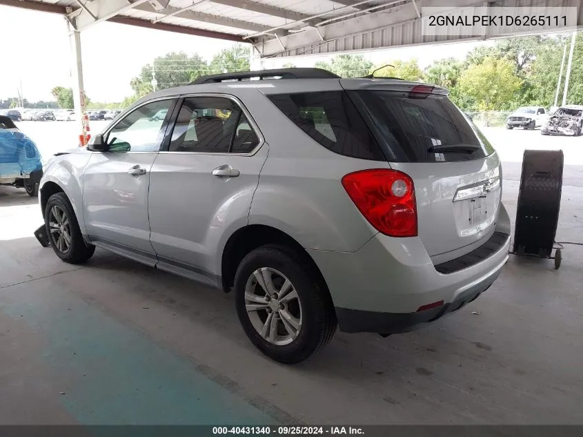 2GNALPEK1D6265111 2013 Chevrolet Equinox 2Lt