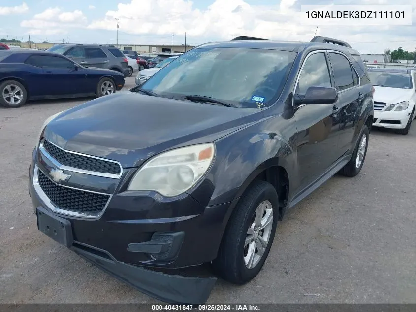 1GNALDEK3DZ111101 2013 Chevrolet Equinox 1Lt