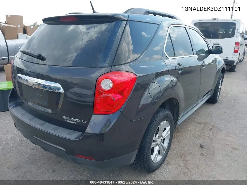 1GNALDEK3DZ111101 2013 Chevrolet Equinox 1Lt