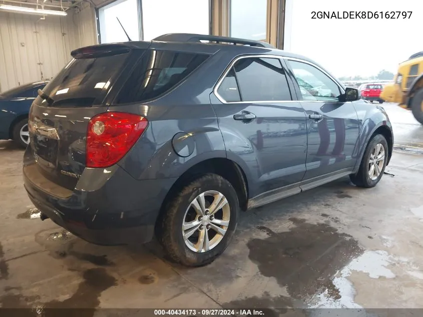 2013 Chevrolet Equinox 1Lt VIN: 2GNALDEK8D6162797 Lot: 40434173