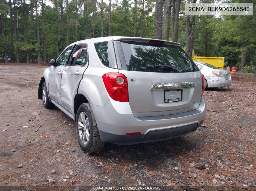 2GNALBEK9D6265540 2013 Chevrolet Equinox Ls