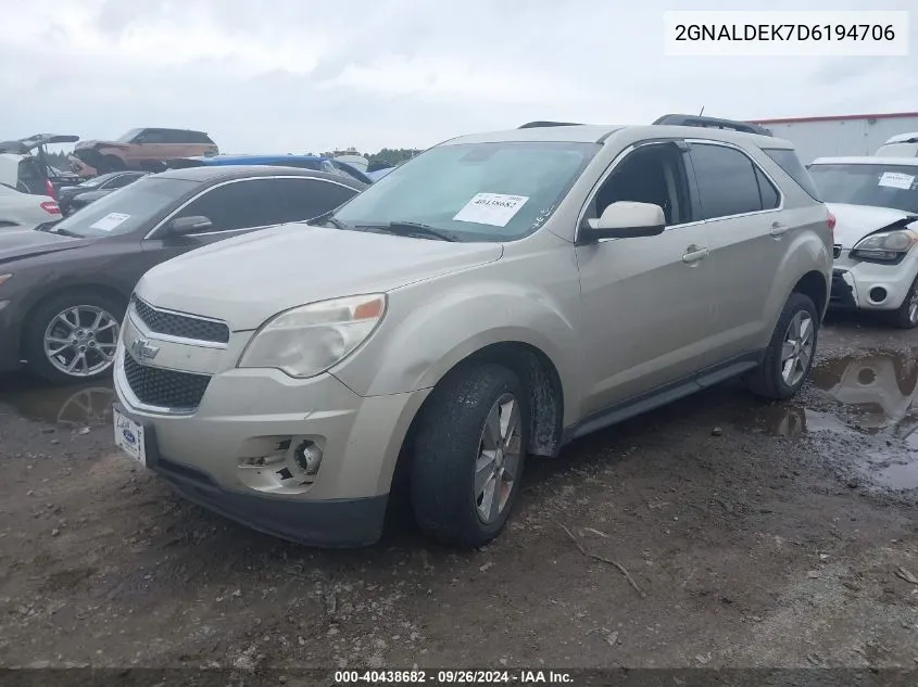 2GNALDEK7D6194706 2013 Chevrolet Equinox Lt