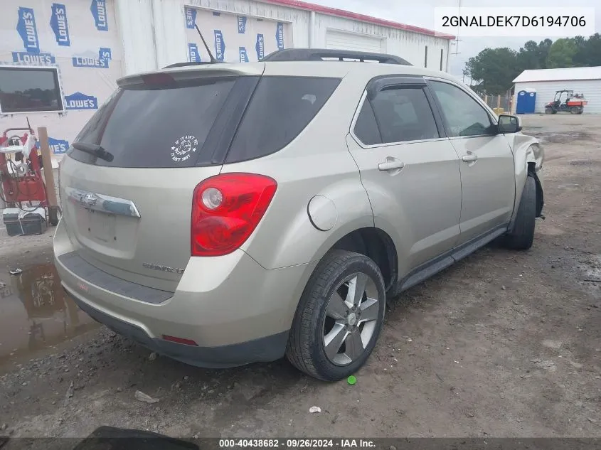 2GNALDEK7D6194706 2013 Chevrolet Equinox Lt