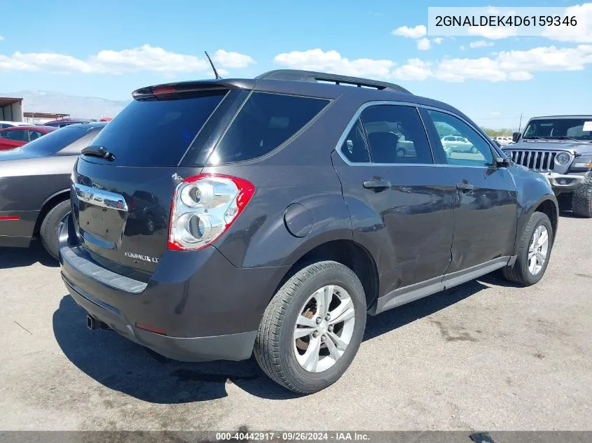 2013 Chevrolet Equinox 1Lt VIN: 2GNALDEK4D6159346 Lot: 40442917