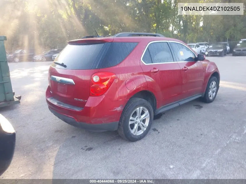 1GNALDEK4DZ102505 2013 Chevrolet Equinox 1Lt