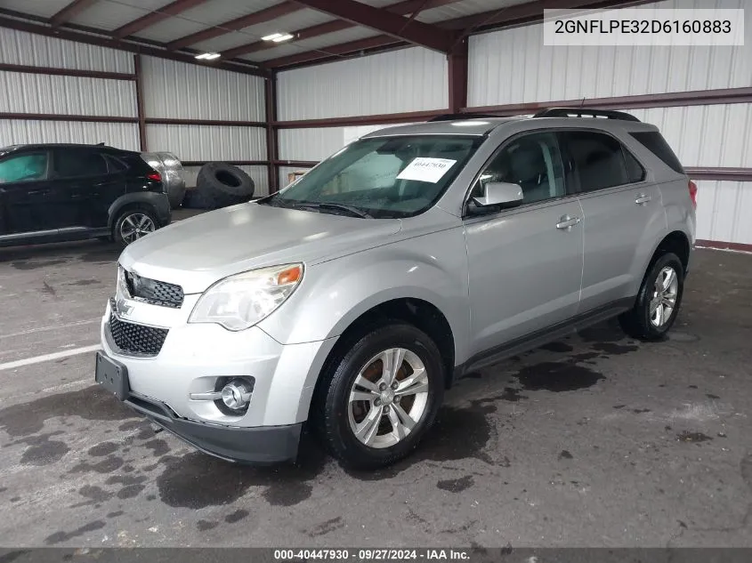 2013 Chevrolet Equinox 2Lt VIN: 2GNFLPE32D6160883 Lot: 40447930