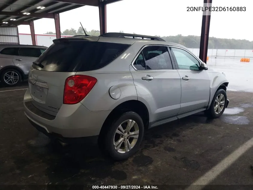 2013 Chevrolet Equinox 2Lt VIN: 2GNFLPE32D6160883 Lot: 40447930