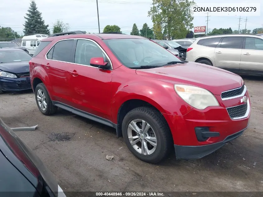 2013 Chevrolet Equinox 1Lt VIN: 2GNALDEK3D6106279 Lot: 40448946